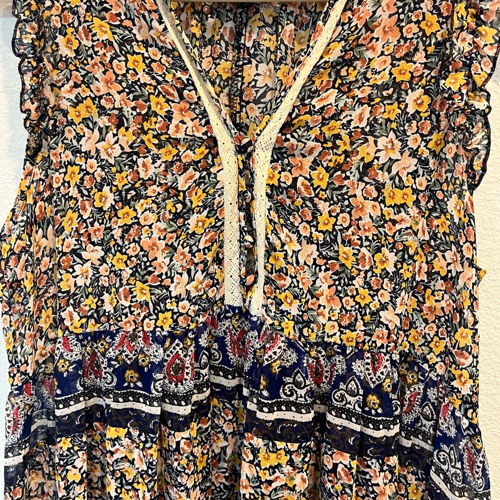 Umgee‎ Multicolor Floral Dress - Picture 2 of 9